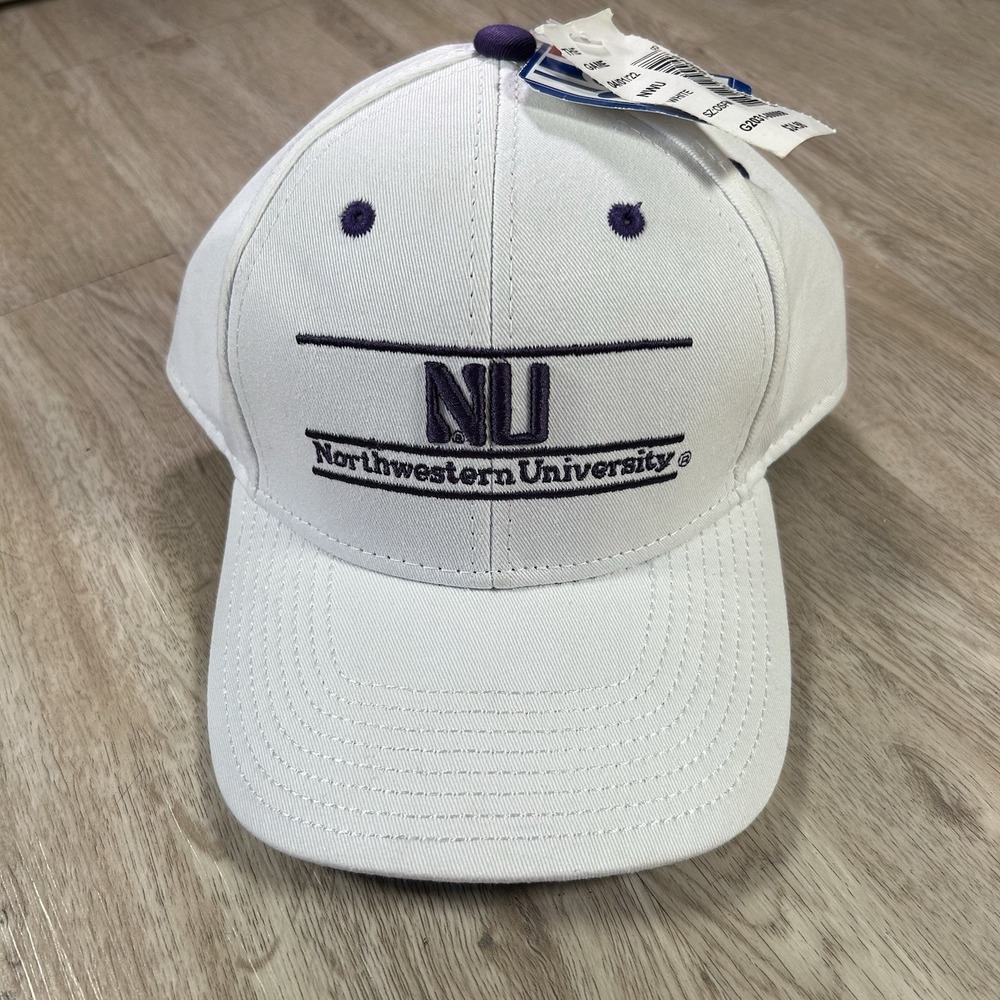Northwestern Wildcats Snapback Hat NWT College The Game White Purple Cap
